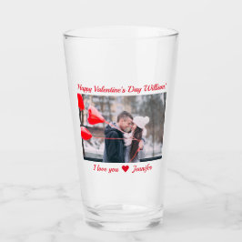Der Name des modernen, glücklichen Valentinstag be Glas