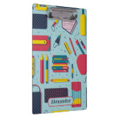 Der Name des modernen Musters "Zurück zu Schulmate Klemmbrett (Rechts)