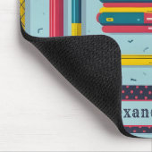 Der Name des modernen Musters "Zurück zu Schulmate Mousepad (Ecke)