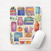 Der Name des modernen Musters "Zurück zu Schulmate Mousepad (Mit Mouse)