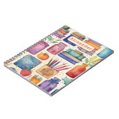 Der Name des modernen Musters "Zurück zu Schulmate Notizblock (Linke Seite)