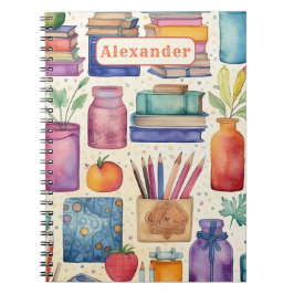 Der Name des modernen Musters "Zurück zu Schulmate Notizblock