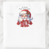 Der Name des niedlichen Weihnachtskindernamens Gro Runder Aufkleber (Tasche)