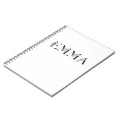 Der Name Emma. Weibliche Namen. Notizblock (Linke Seite)