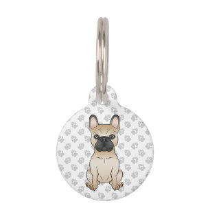 Der Name "Fawn with Black Mask French Bulldog & Pe Haustiermarke