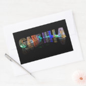 Der Name Gabriella in 3D-Leuchten (Foto) Rechteckiger Aufkleber (Umschlag)