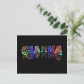 Der Name Gianna in 3D-Leuchten (Foto) Postkarte (Stehend Vorderseite)