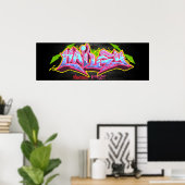 Der Name Hailey in Graffiti Poster (Heimbüro)