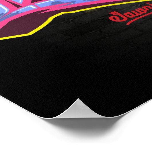 Der Name Hailey in Graffiti Poster (Ecke)