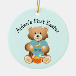 Der Name Ihres Kindes: Erster Osterdekor Keramik Ornament