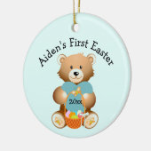 Der Name Ihres Kindes: Erster Osterdekor Keramik Ornament (Links)
