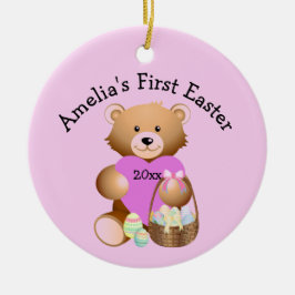 Der Name Ihres Kindes: Erster Osterdekor Keramik Ornament