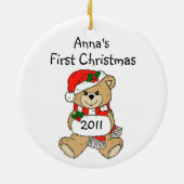 Der Name Ihres Kindes: Erstes Weihnachtsschmuck (Hinten)