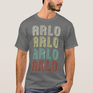 Der Name ist Arlo in Retro Vintage Diskothek Funny T-Shirt