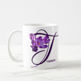 Der Name ist lila, blumenreich Kaffeetasse