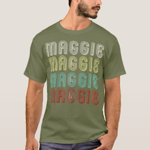 Der Name ist Maggie in der Vintagen Diskothek Retr T-Shirt
