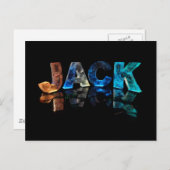 Der Name-Jack in 3D-Leuchten (Foto) Postkarte (Vorne/Hinten)