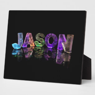 Der Name Jason in 3D Lights (Foto) Fotoplatte