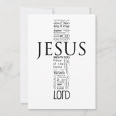 Der Name Jesus Feiertagskarte (Vorderseite)