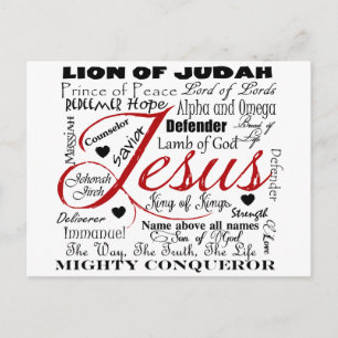 Der Name Jesus Postkarte