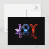 Der Name Joy in 3D Lights (Foto) Postkarte (Vorne/Hinten)