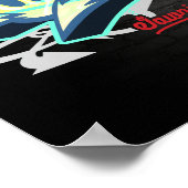 Der Name Justin in Graffiti Poster (Ecke)