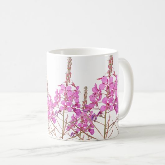 Der Name Karen hübsche rosa Blume Blumenbeete Kaffeetasse (VorderseiteRechts)