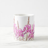 Der Name Karen hübsche rosa Blume Blumenbeete Kaffeetasse (Mittel)