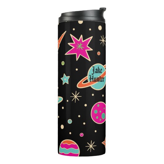 Der Name "Kids' Back to School Space Rocket" Thermosbecher (Nach links gedreht)