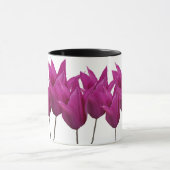 Der Name Laura ist hübsch pink tulips floral Tasse (Zentrum)