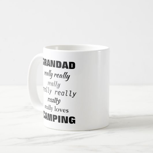 Der Name mag wirklich (oder Lieben) Betreff Kaffeetasse (Vorderseite Links)