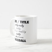 Der Name mag wirklich (oder Lieben) Betreff Kaffeetasse (Vorderseite Links)