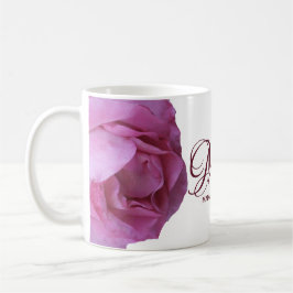 Der Name Margaret hübsch rosa Rosen Spaß Kaffeetasse