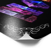 Der Name Maya in 3D-Leuchten (Foto) Fotodruck (Ecke)