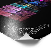 Der Name Megan in 3D-Leuchten (Foto) Fotodruck (Ecke)