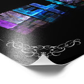 Der Name Melissa in 3D-Leuchten (Foto) Fotodruck (Ecke)