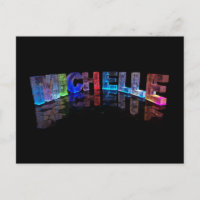 Der Name Michelle in 3D-Leuchten (Foto)