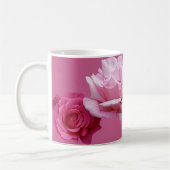 Der Name Miriam hübsch rosa Rosa Rosa Blütenblume Kaffeetasse (Links)