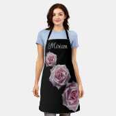 Der Name Miriam ist hübsch rosa Rosen, blumenreich Schürze (Getragen)