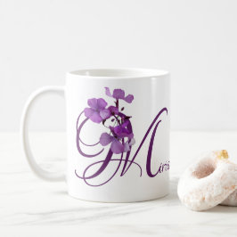Der Name Miriam ist lila, blumenreich Kaffeetasse