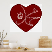 Der Name Mohammad (Säge) besteht aus lateinischen  Poster (Küche)