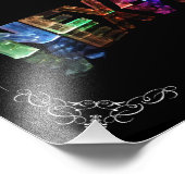 Der Name Nevaeh - Name in Lights (Foto) Fotodruck (Ecke)