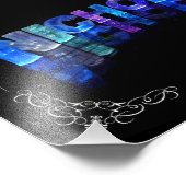 Der Name Nikolaus - Name in Lights (Foto) Fotodruck (Ecke)