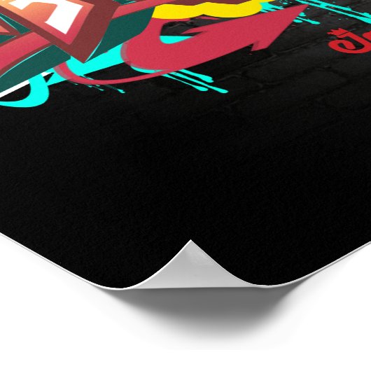 Der Name Noah in Graffiti Poster (Ecke)