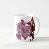 Der Name Olivia ist hübsch pinkfarben, blumengesch Kaffeetasse (VorderseiteRechts)