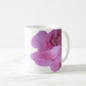 Der Name Olivia ist hübsch rosa Rosa Blüte Kaffeetasse (VorderseiteRechts)