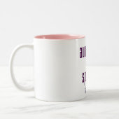 Der Name Tante, das Spiel verderbend Zweifarbige Tasse (Links)