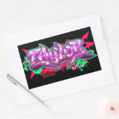 Der Name Taylor in Graffiti-Rectangle-Stickern Rechteckiger Aufkleber (Umschlag)