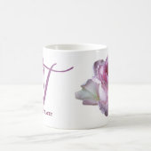Der Name Tracey hübsch rosa Rosa Blütenblume Kaffeetasse (Mittel)