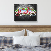 Der Name Travis in graffiti Leinwanddruck (Insitu (Schlafzimmer))
